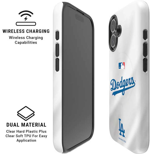 MLB Los Angeles Dodgers Home Jersey iPhone 16 Plus Magsafe Impact Case